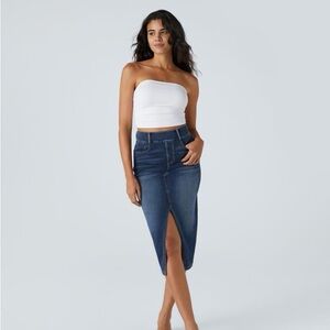 NWT Hala Flex High Waisted Midi skirt